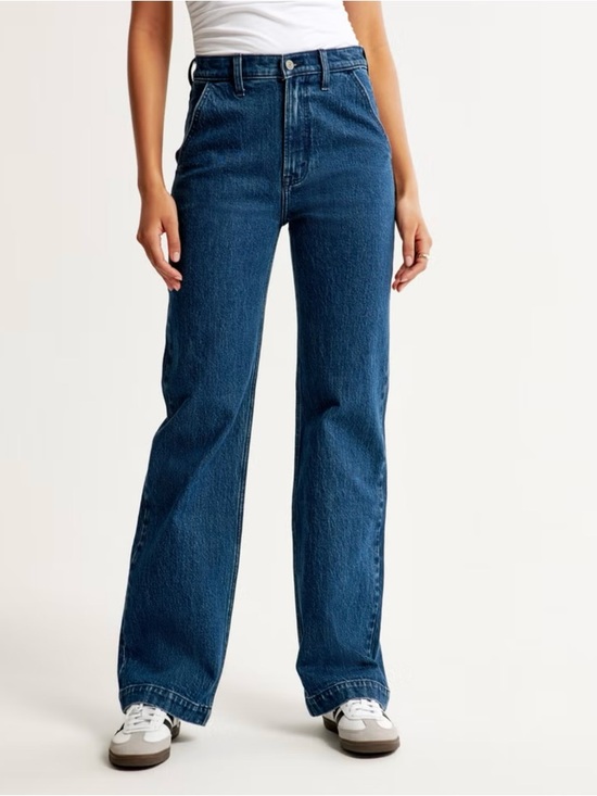 Abercrombie & Fitch Denim - Abercrombie & Fitch High-Rise Loose Jeans in Blue Denim